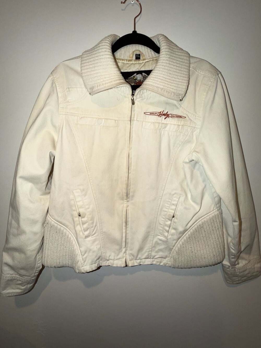 Y2K Harley-Davidson Embroidered Jacket  - Size XL